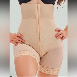 High-Waisted Nude Shapewear Shorts